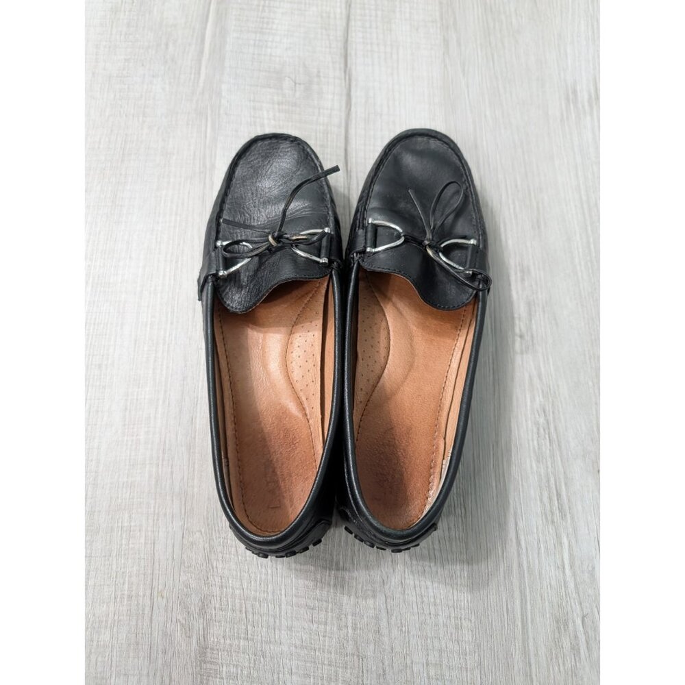Lauren by Ralph Lauren Women's Briley Black 100% Leather Loafer Size 9.5 B